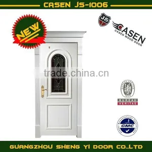 Decorative Glass Wooden Door thumbnail-1