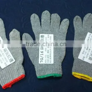 208H GREY 600 GRAMS 7 KNITTING COTTON SAFETY WORKING GLOVE thumbnail-5