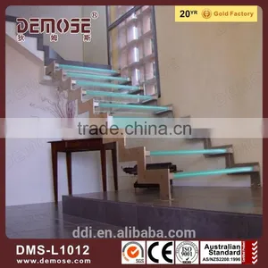 Modern Stair Railings Led Stair Lights Glass Staircase thumbnail-2