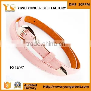 Beautiful Cute Skinny Waist Belt Lady Decorative pu Jeans Pant Belt thumbnail-5