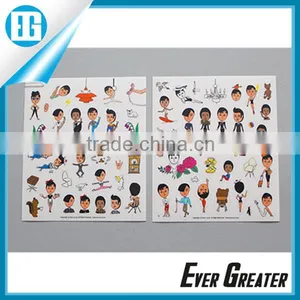 Customized Decorative Vinyl Sticker Kids Sticker Waterproof Cartoon Vinyl PVC Sticker thumbnail-2