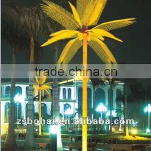 Yellow LED Lighted Palm Tree thumbnail-1