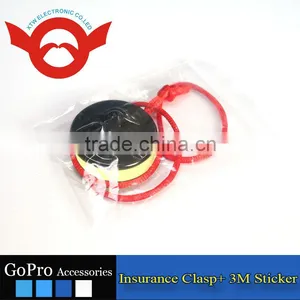 Insurance Clasp Safety Tethers With 3M Sticker for GoPro Hero 3+/3/2/1 Gp21 thumbnail-1