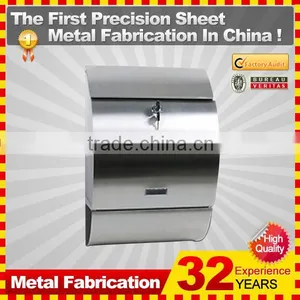 Wall Mount Stainless Steel Outdoor Mailbox thumbnail-1
