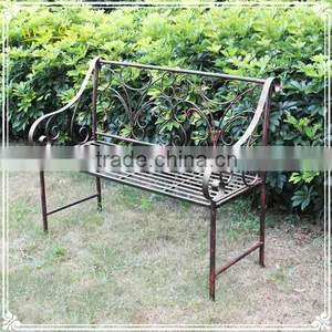 Garden Furniture Cast Iron Brown Patio Bench for Decorations thumbnail-1