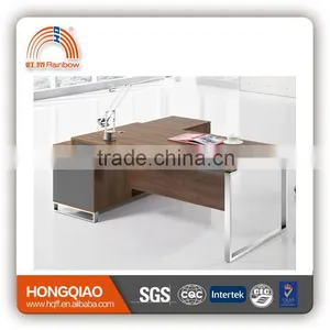 (MFC)DT-14 Knock-down Stainless Steel Fram Executive Office Desk thumbnail-1
