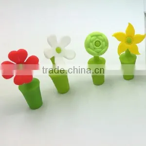100%food Grade Silicone Material Keep Fresh Unti-dust Airtight Silicone Screw Wine Stopper thumbnail-1