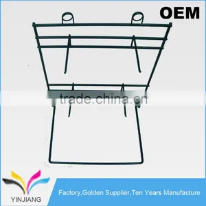 High Quality Hangzhou Factory Metal Wire Hanging Counter Stand With Hooks thumbnail-1