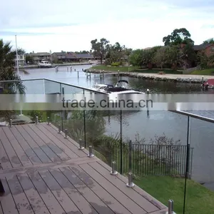 Glass Railing System Stainless Steel Slotted Handrail thumbnail-6