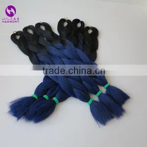HARMONY Ombre Two Three Tone Colors Jumbo Braiding Hair Ombre Hair Braids for Dreadlocks Crochet Braids Box Braiding Hair Quality Choice thumbnail-1