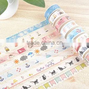 Masking Japanese Washi Tape Adhesive Printing Tape for Sale Writing Tape thumbnail-1