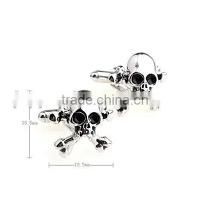 Silver Skull Cufflinks thumbnail-2