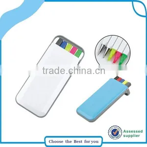 Ball Point Pen Set in Plastic Box, 5 in 1 Highlighter Pen thumbnail-5