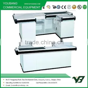 Trade Assurance Hot Selling Checkout Counters Used in Supermarket, Checkout Counter for Supermarket, Checkout Counter With Scan thumbnail-1