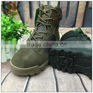 Wholesale Leather Khaki Outdoor Waterproof Ankle Army Military Tactical Boots thumbnail-1