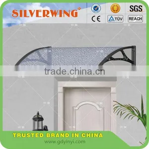 Environmental Friendly Rain Protect Door Canopy Awning Cover With Platic Awning Brackets and Polycarbonate Canopy thumbnail-4