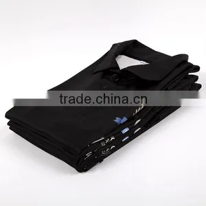 Cheap Uniform Polo Shirts, Custom Polo Shirts, Slim Black Polo Shirt thumbnail-5