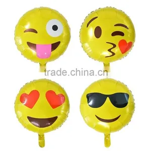 2016 Whosale Inflatable Advertising Printed Emoji Foil Balloon For Party thumbnail-1