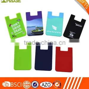 Silicone Adhesive Smart Phone Wallet, Card Holder Stick on Phone thumbnail-3