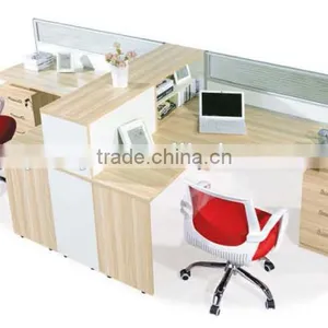 Two Person Office Computer Table Wooden Desk thumbnail-3