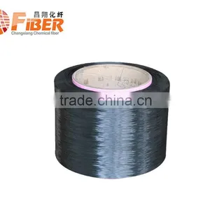 Dope Dyed Black Polyester Yarn POY DDB or Dyed Color Knitting Yarn Blanket Yarn thumbnail-1