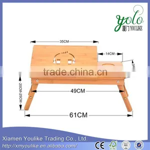 Convenient Design Bamboo Folding Desk Bamboo PC/computer Desk thumbnail-2