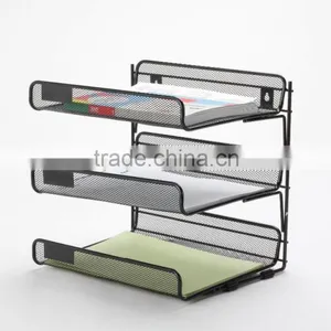 B8025 Metal Mesh 3 Tier File Tray thumbnail-1