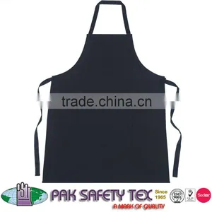 Bib Apron With Chest Pocket Adjustable Neck Long Ties thumbnail-1