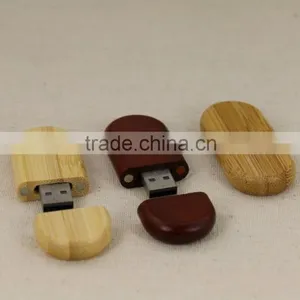 Eco-friendly Customized Logo Laser Engraving Wooden USB Flash Driver for Promotion thumbnail-3