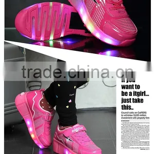 Kid`s Rubber Outsole Material and Women Gender Adults Led Shoes thumbnail-2