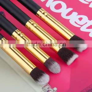 4pcs/set Professional Eye Brushes Set Eyeshadow Foundation Mascara Blending Pencil Brush Makeup Tool Cosmetic Black thumbnail-3