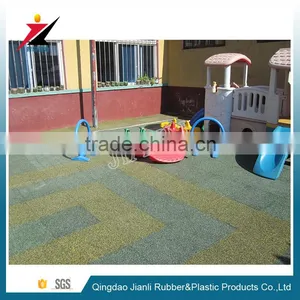 Rubber Kindergarten Flooring Mats With EPDM Granules 15-50mm With SGS Certificate thumbnail-5