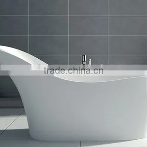 Resin Stone Japanese Soaking Tub Round Bathtub for Bathroom Furniture,freestanding Solid Surface Bathtub thumbnail-6