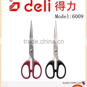 Deli Student Scissor or Scissors With Plastic Handle Model 6009 Black thumbnail-1