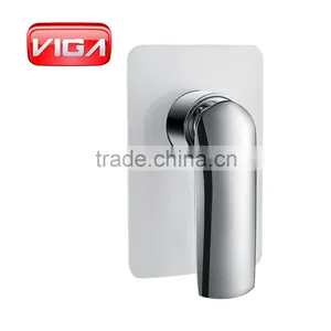 Bathroom Concealed Shower Mixer White and Chrome thumbnail-4