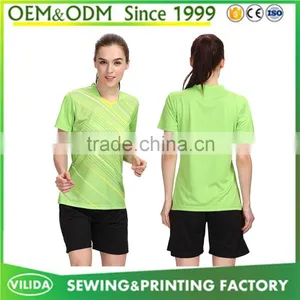 Cheap Price Sublimation Badminton Sport Wear Top Quality Dry Fit Badminton Jersey thumbnail-6