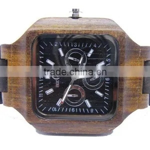 New Design Natrual Bi-color Pure Wood Watch thumbnail-1