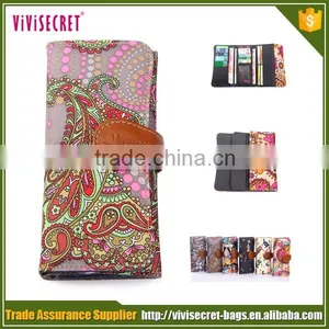 China OEM Online Famous Brands Flower Print School Girl Document Wallet thumbnail-1