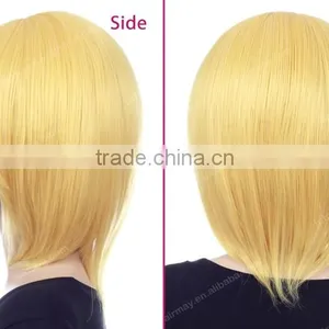Guangzhou Factory Cheap Price Blonde/white Lolita Wig Synthetic Sex Short Wig Cosplay thumbnail-2