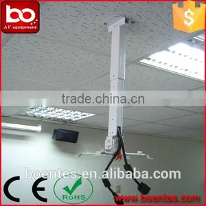 Cable Hidden Retractable 43~120 cm Projector Ceiling Mount With Universal Adapter Spider Plate for Office LED Projector thumbnail-1