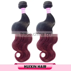 2016 High Feedback Top Peruvian Hair Ombre Braiding Hair, #1b-red Human Hair Extension thumbnail-1