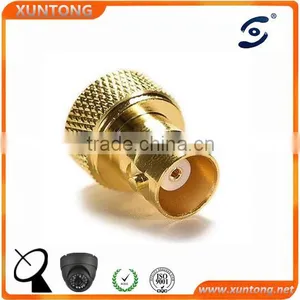 Golden Pin SMA MALE TO BNC FEMALE Flange Connector thumbnail-1