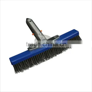 10"/25cm Pool Brush With Alu Handle , EZ-Clip and S.S Bristle thumbnail-1