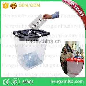 Multi-clor 60L Transparent Ballot Boxes With Lid thumbnail-6