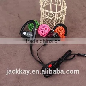 Ear-hook Competitive Good Quality Earphones Cable Wired Headphone Mobile WP Headsets With Mic thumbnail-5