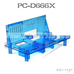 PC-D666X Hot Sale Blue Acrylic Computer Case Fabrication thumbnail-1