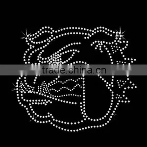 Bulldogs Hot Fix Motif Custom Rhinestone Design T-shirts Iron on Decoration thumbnail-1