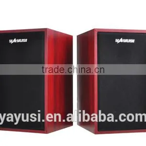 High Quanlity HIFI Sound 2.0 Home Theater Music System Wooden Usb Speaker thumbnail-2