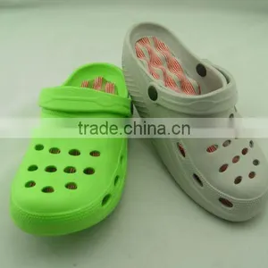 China New Eva Man Sheepskin Grey ,green Clog thumbnail-1