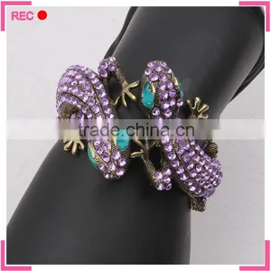 New Design Bangles Exaggerated, Lizard Shaped Crystal Bangles Wholesale thumbnail-6